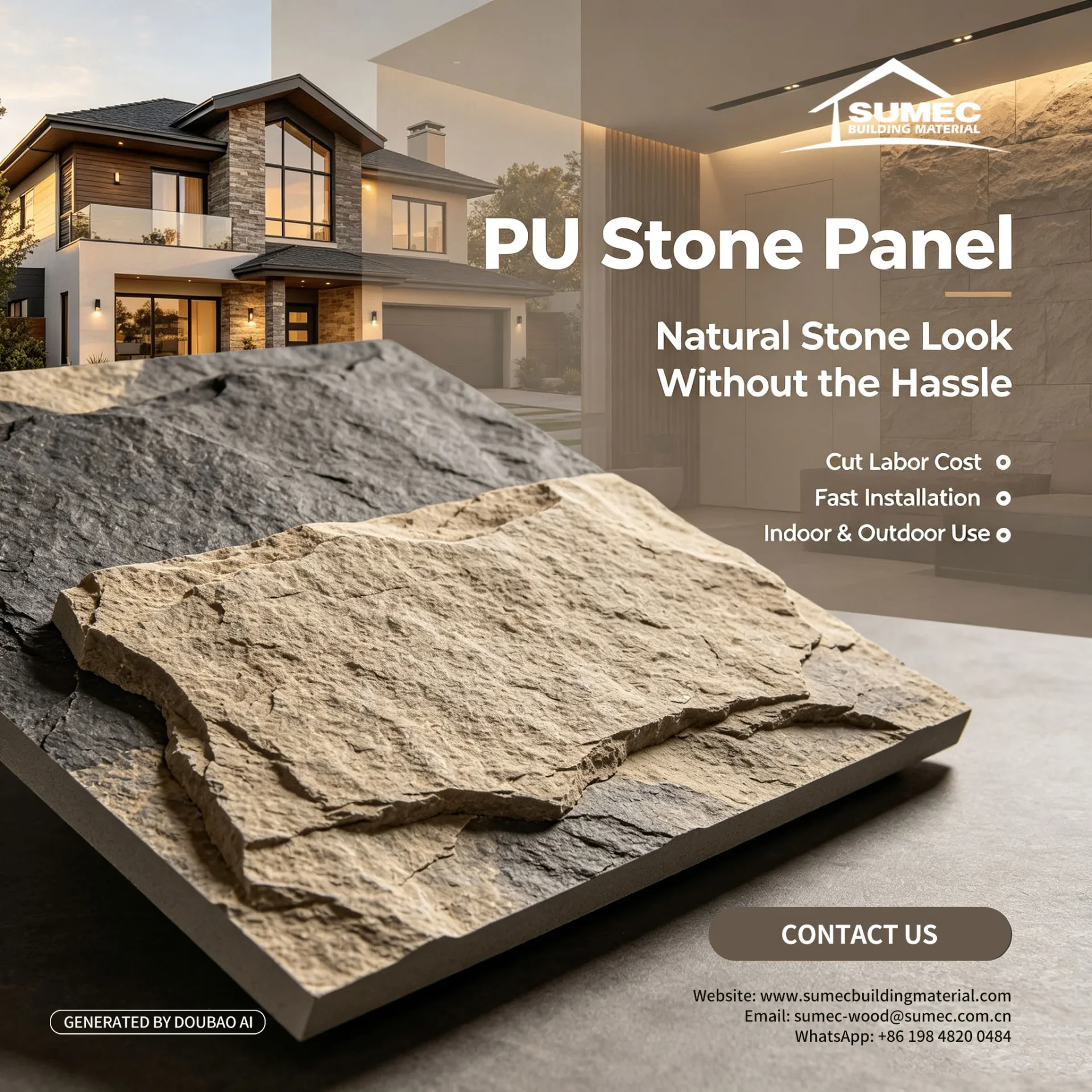PU Stone Panel