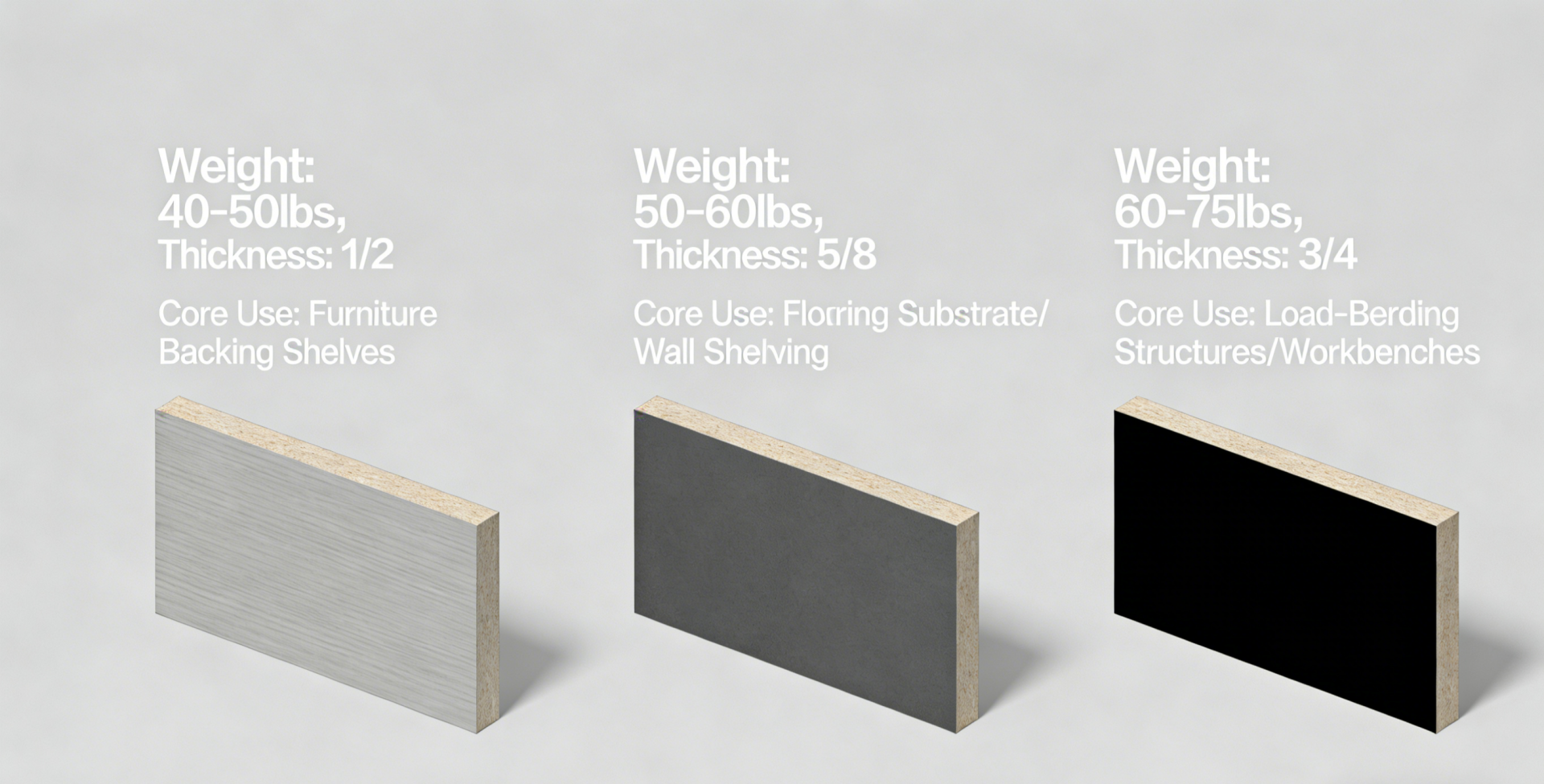 1/2", 5/8", vs. 3/4" Plywood